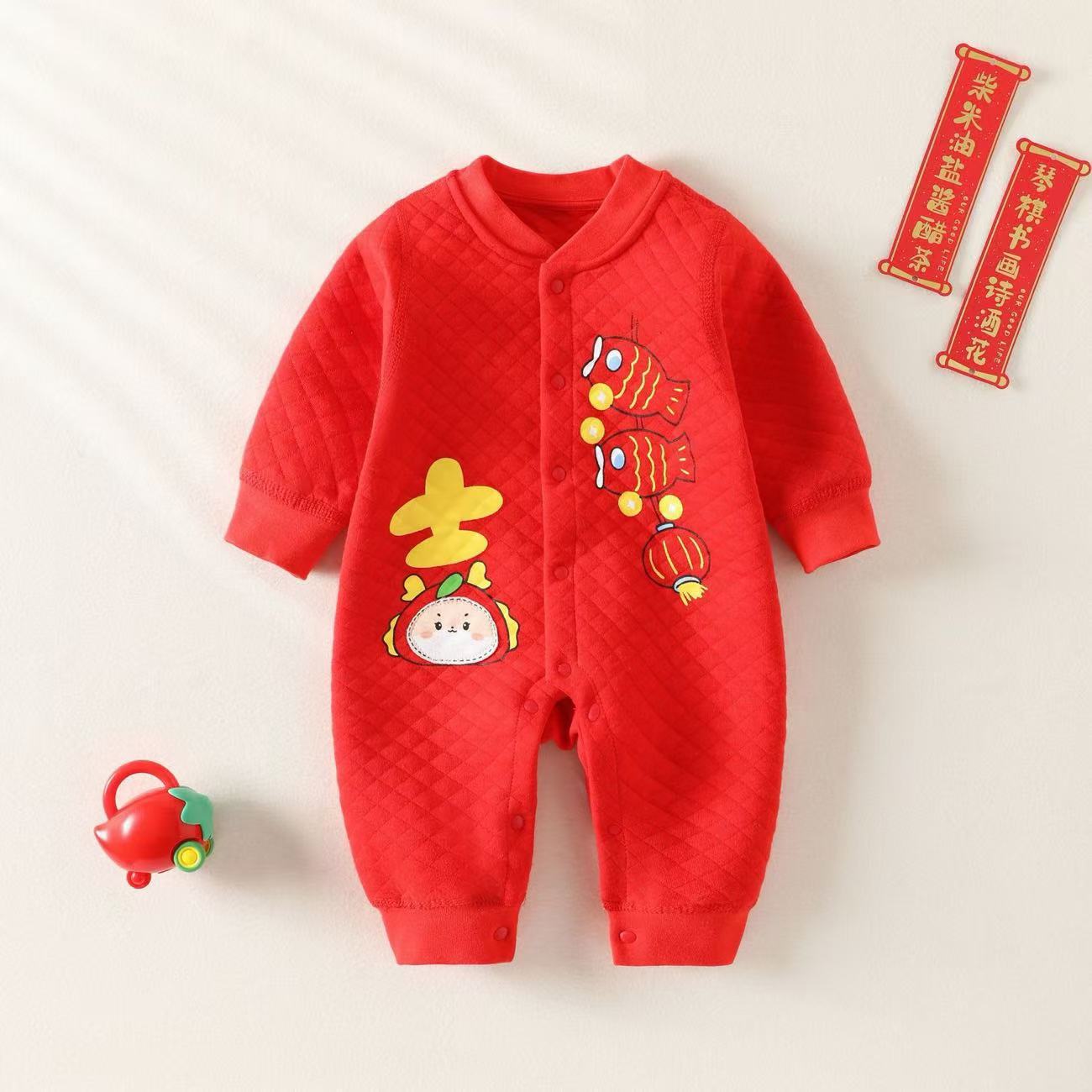 Festive children's keep warm comfortable long-sleeve