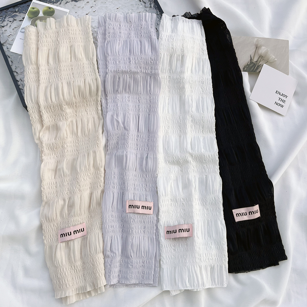 蕾絲防曬冰袖夏季薄款多層蕾絲甜美護臂防紫外線袖套百搭少女冰袖