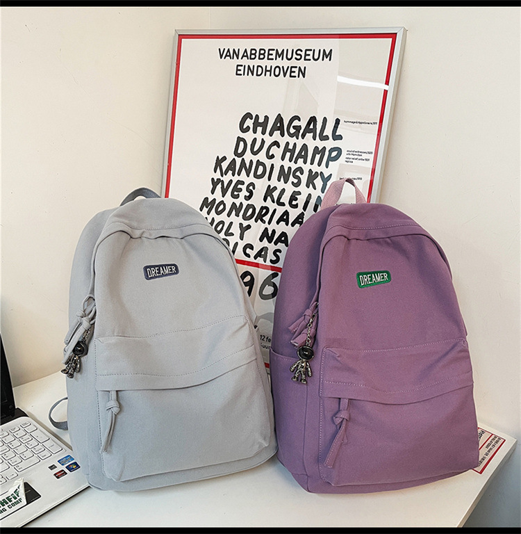 Rucksack Herren Universität Student Leinen Rucksack ins japanischer Stil einfach große Kapazität Reiserucksack Gymnasium Mittelschule Schüler Rucksack