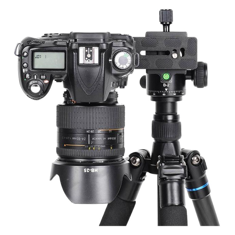 Aleación de aluminio SLR cámara universal Placa de liberación rápida cabeza del trípode Placa de liberación rápida Yajia PU doble golondrina cola accesorios de liberación rápida