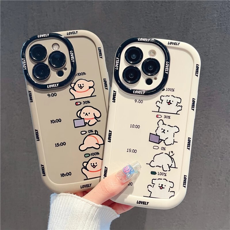 Working state for Apple 16promax mobile phone case women's new iPhone15/14plus cute 8/7se