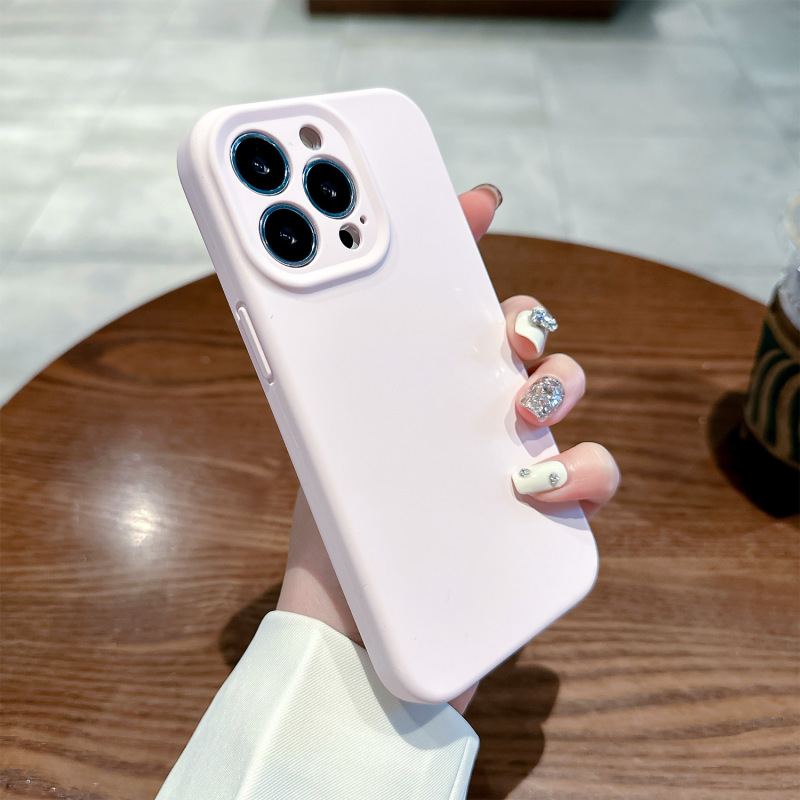 アップル14pro携帯ケース液体シリカゲルの純色を適用して、新しいシンプルな転倒防止のために、マグセーフ磁気吸引携帯ケースを適用します。|undefined