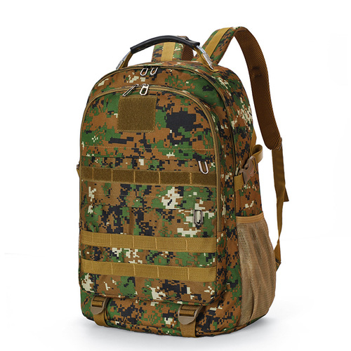 Oxford cloth backpack camouflage outdoor mountaineering bag men's travel bag multi-functional large capacity waterproof military fan tactical bag