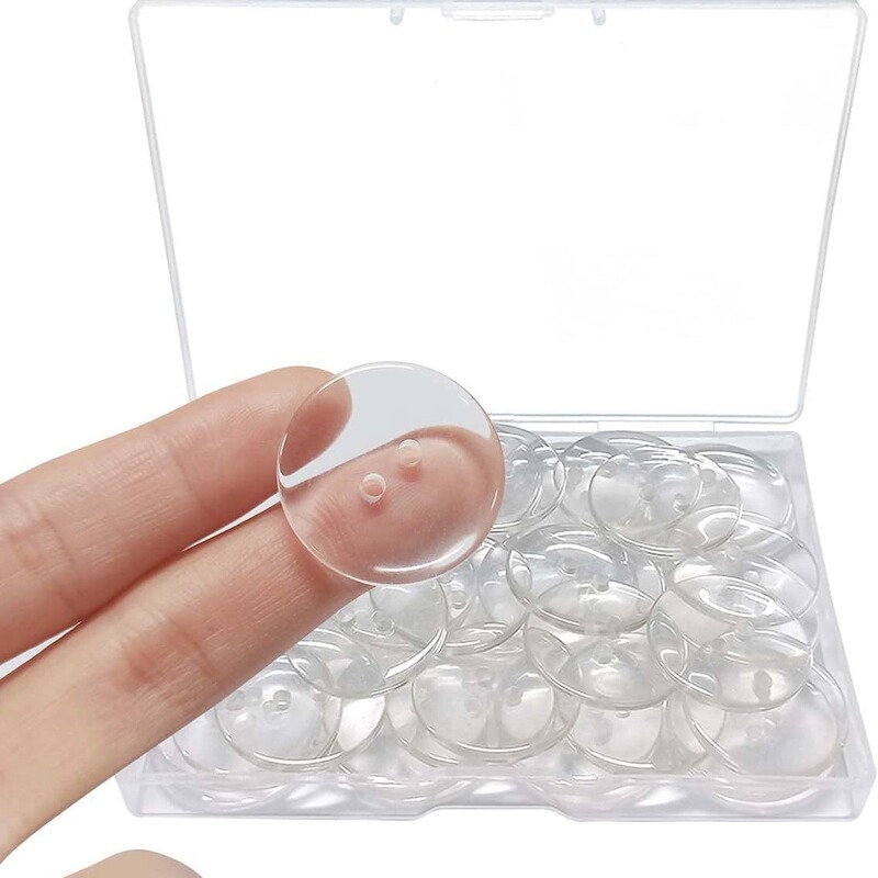 50 25mm2 hole buttons resin transparent buttons suitable for sewing and DIY process (1 inch) 50 25mm2 hole buttons resin transparent buttons suitable for sewing and DIY process (1 inch)