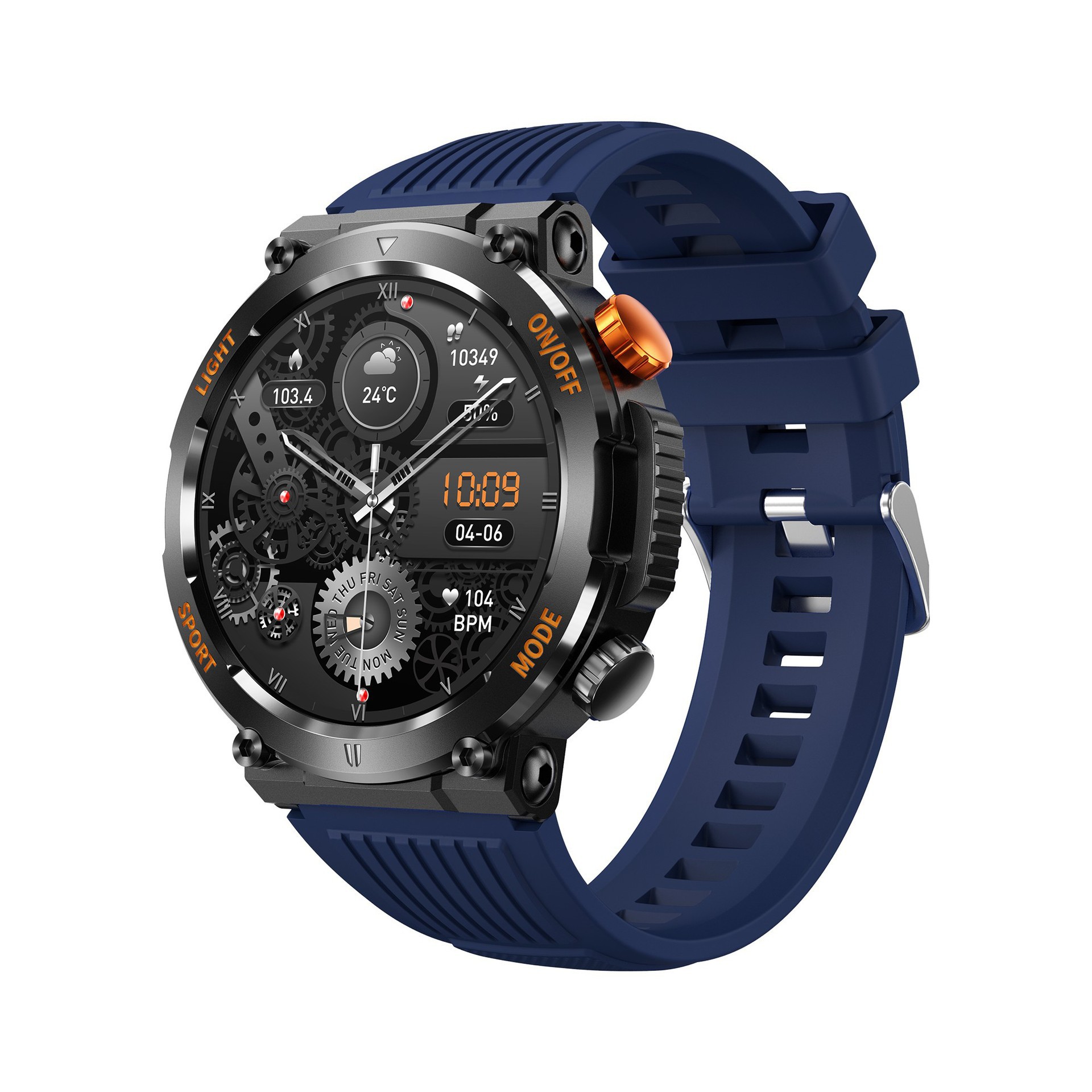 HT17 Smartwatch Rugged Outdoor Bluetooth Calling Compass Heart Rate And Sleep Monitoring Weather Tracking For Sports_voghion.com
