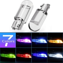 車用サイドライトt10クリスタル透明一体型ledミニカーライトcobハイライトw5wナンバープレートライト読書灯