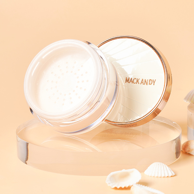 玛可安迪小贝壳散粉轻盈丝滑空气定妆蜜粉抖音快手一件代发