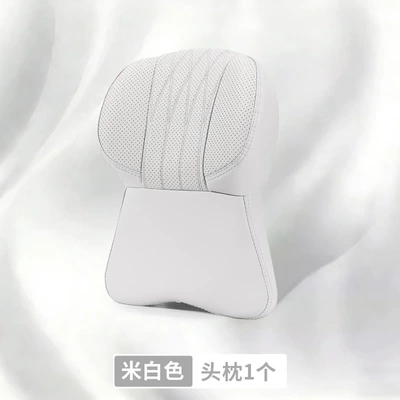 Headrest — Sports-Grade, All-Season Universal Model - unlabeled-large-memory-foam-headrest-off-white-1-piece