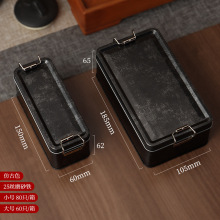 批发复古磨砂滑扣茶叶铁盒 凤梨酥提拉米苏包装 收纳卡扣铁罐