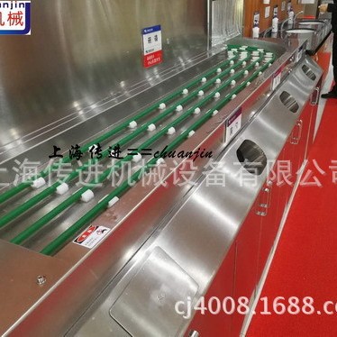 厂家供应圆带输送线  绳带餐盘回收输送机 自动收盘传送带