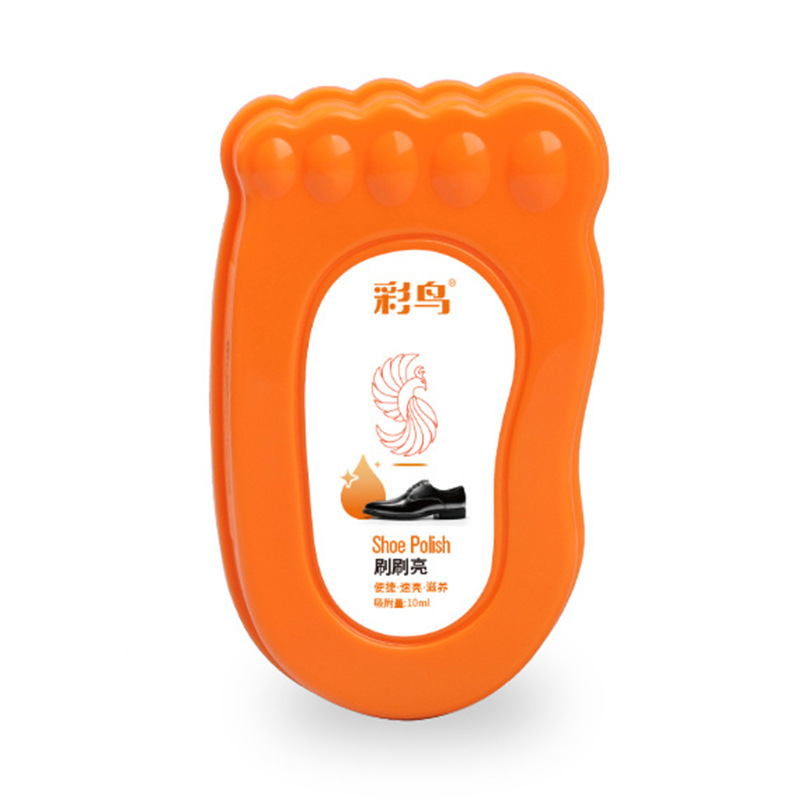 원산지 OEM 맞춤형 도매 가죽 구두약 무색 만능 구두 광택제 관리용 양면 스펀지 구두 왁스 브러쉬