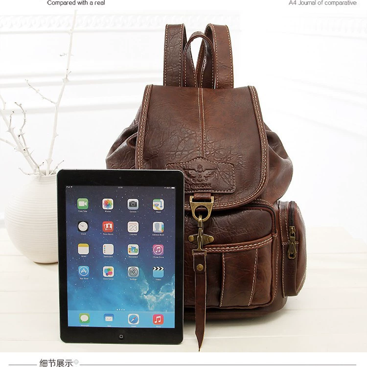 Retro backpack, trend shoulder bag, school bag, 2023 collection