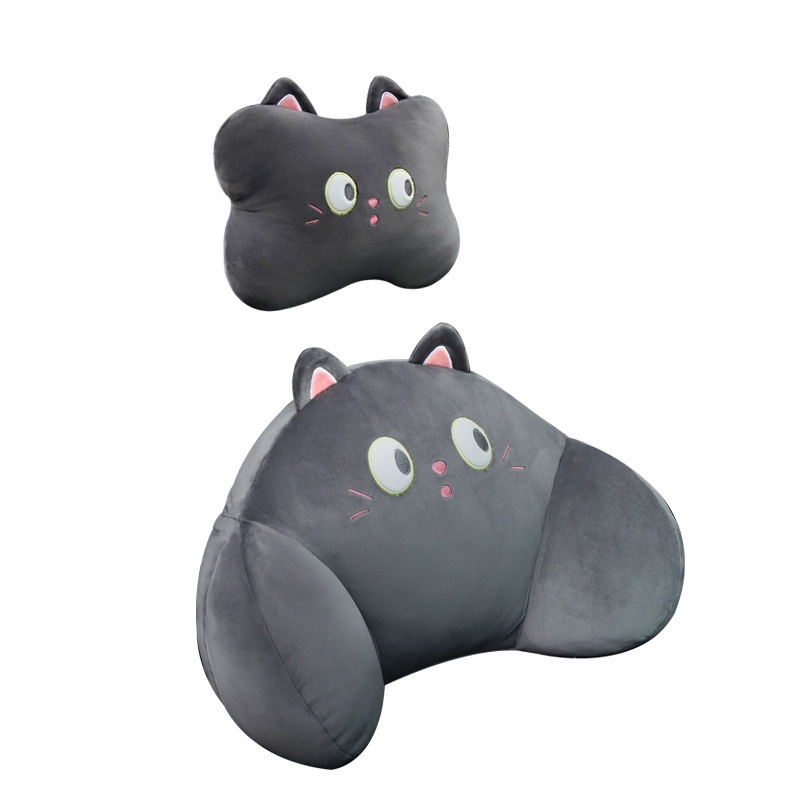 Miaotianxia auto reposacabezas almohada para el cuello cuatro estaciones almohada de cintura universal almohada de asiento interior lindo de dibujos animados