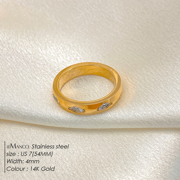 stone inlay with zircon