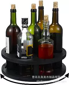 Вращающийся кофейный сироп деревянный стеллаж для хранения независимый Винный Стеллаж столешница сироп кофейный бар сироп стеллаж