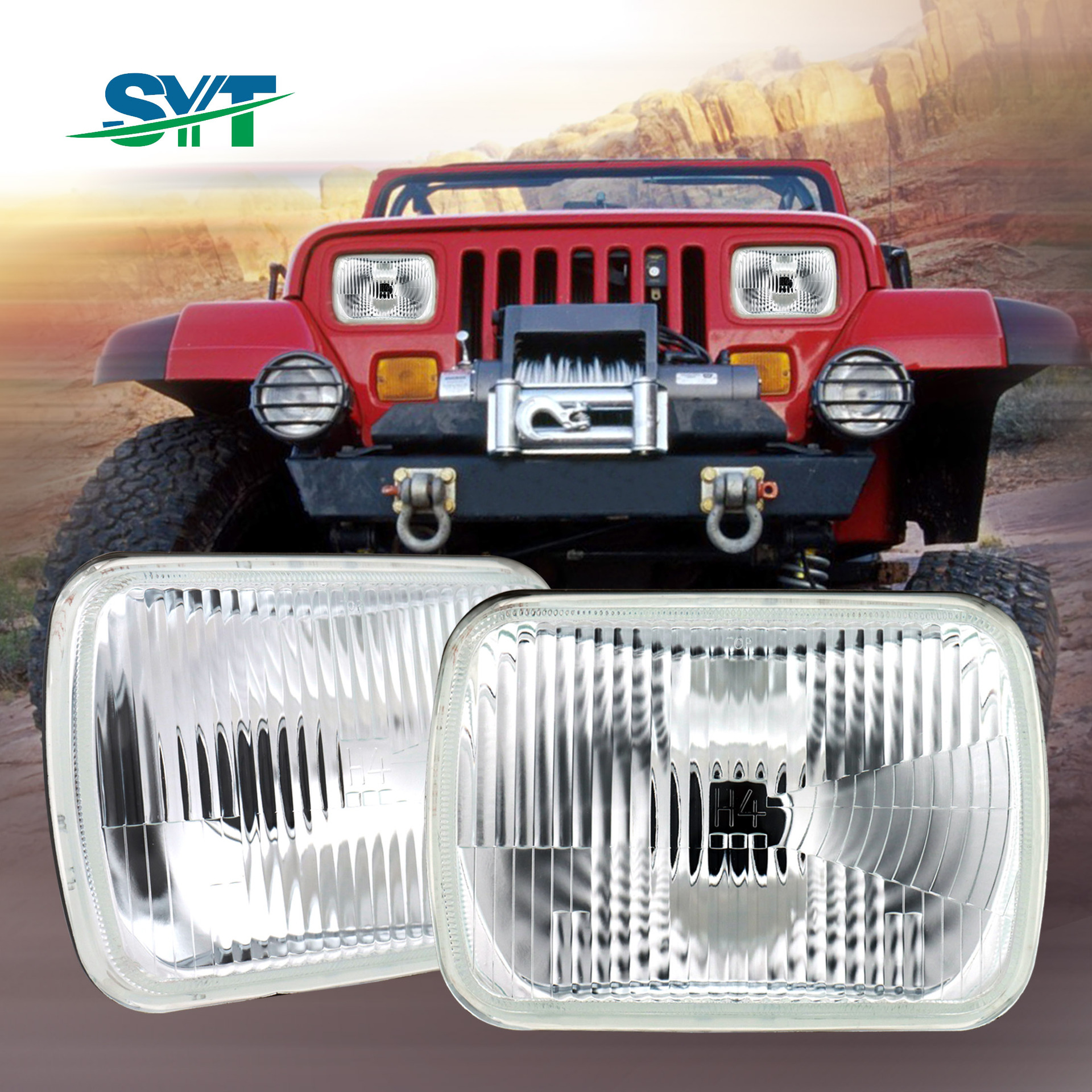 18-铁质 7寸方 H4玻璃