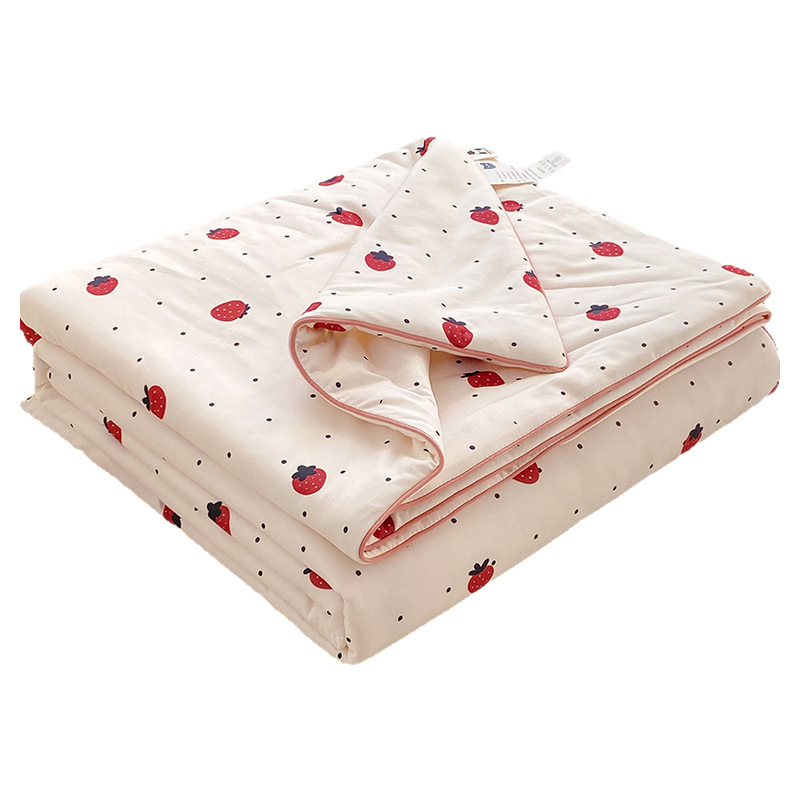 Edredón fresco de verano de algodón de punto de fibra de soja de clase A, colcha fina de verano para niños lavable a máquina, colcha de aire acondicionado