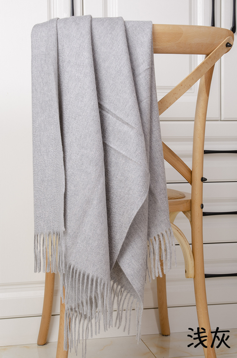 Fábrica de Mongolia Interior al por mayor de cachemira pura shoulderbands simple chal otoño invierno bufandas damas de cachemira caliente espesa