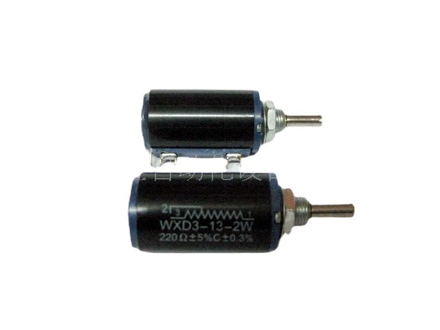 供应 精密多圈可调电位器 滑动变阻器 WXD3-13 2W 220Ω欧