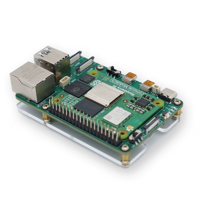 Плата-носитель для вычислительного модуля Raspberry Pi CM5 с PCIe и M.2 расширением, размер как у платы разработки Raspberry Pi 5