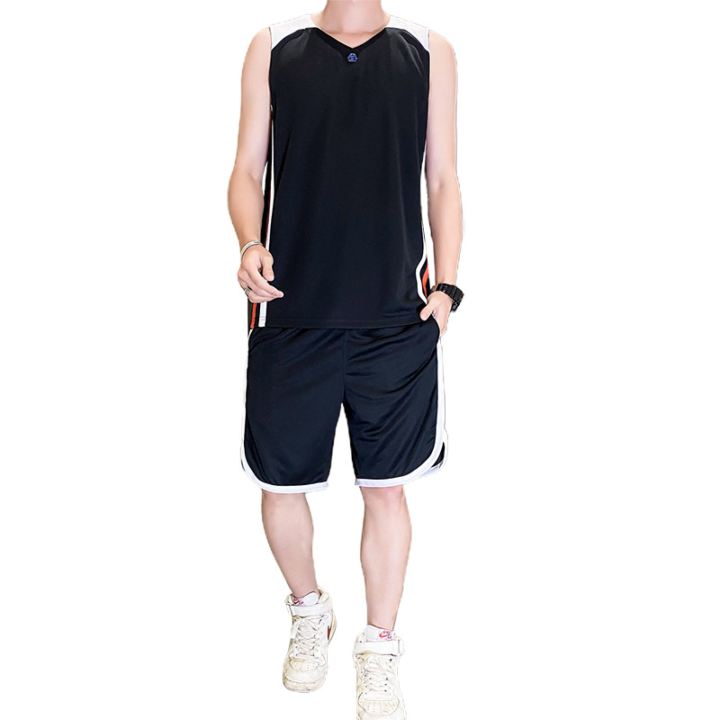 2024 nuevo juego de trajes de baloncesto para hombres largos entrenamiento correr fitness transpiración camiseta deportiva pelota image 6