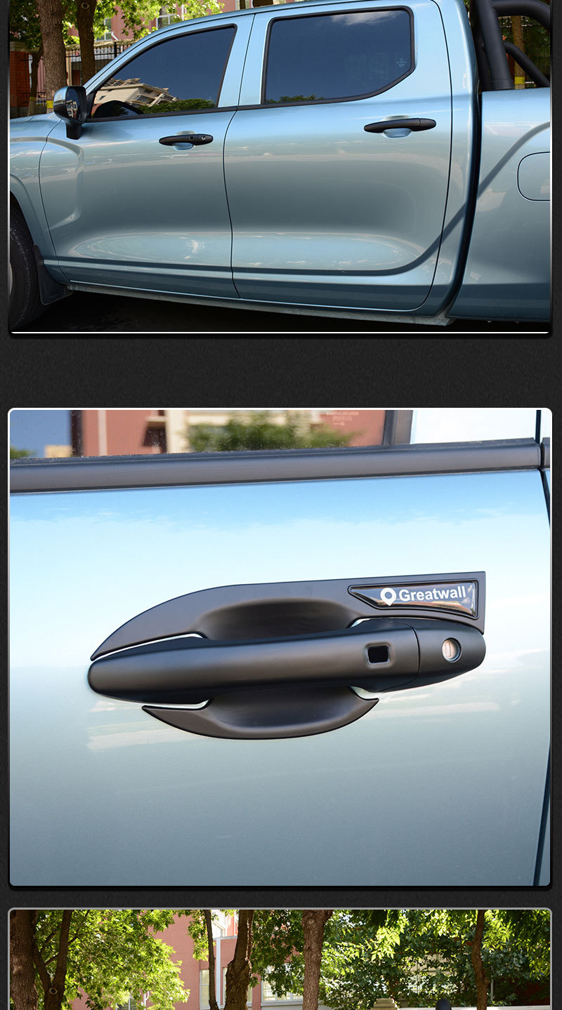 Great Wall Gun Off-road Edition Door Bowl Handle Sticker Diamond Gun Tail Door Wrist Door Handle Anti-scratch Protective Cover Modification Accessories