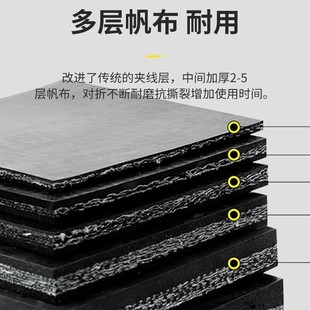 Conveyor belt floor rubber side glue side cloth thickened conveyor belt rubber plate truck 8mm plus line car bottom mat