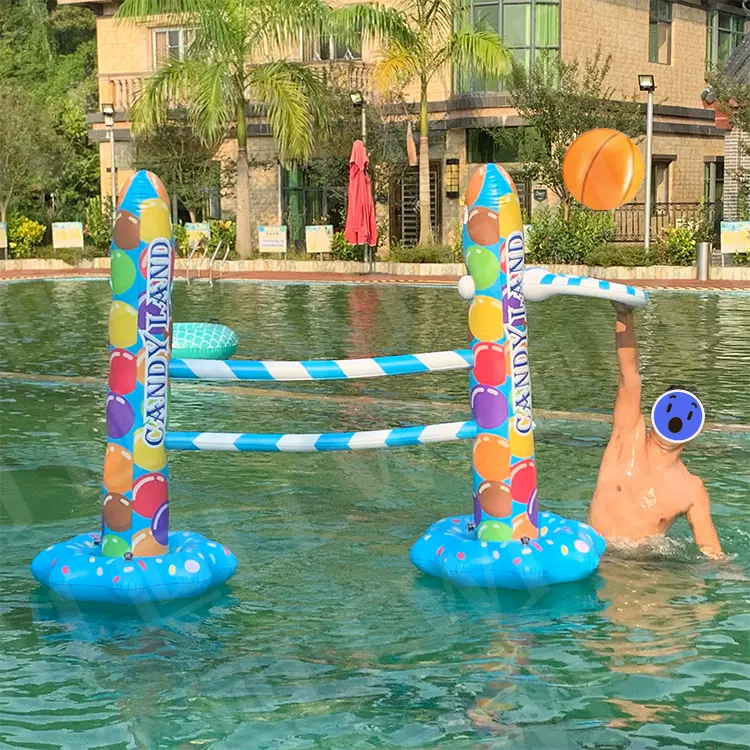 利成充气室内外五合一篮球游戏套件可拆卸多功能投掷游戏玩具