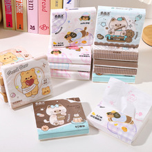 卡通时尚印花抽纸40抽便携式可爱抽取式小包纸巾随身办公室餐巾纸