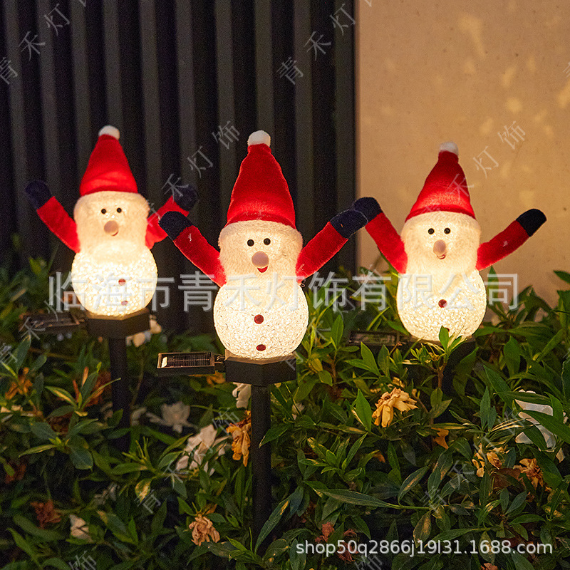 새로운 크리스마스 눈사람 - 따뜻한 빛