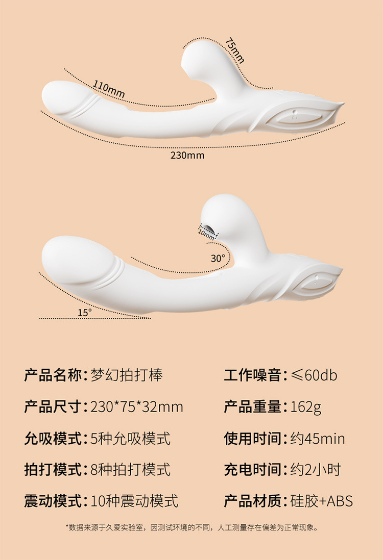 Jiuai Electric Silicone Vibrating Massager for Women with Strong Vibration — detail image 20