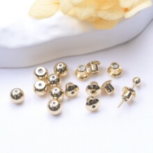 ��ɫ14K����5mm�A������w����Ƕ���z��������� DIY��������