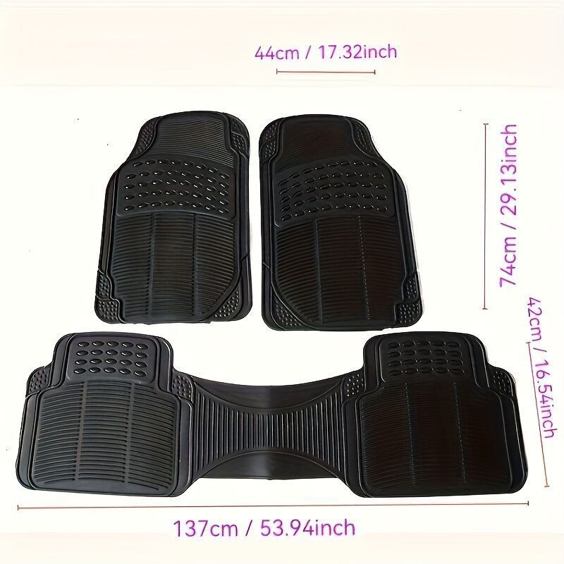Directly from the manufacturer, PVC anti-slip and dirt-resistant car floor mats suitable for all seasons, universal fit, easy to clean