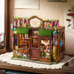 精美手工DIY小屋制作拼装小房子积木艺术花店童话珍奇屋玩具礼物