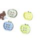 Plastic Colorful Printed Plaid Apple Buttons DIY Handmade Patches Flats Hair Accessories Shoe Flowers Women's Shoes and Hats Buttons