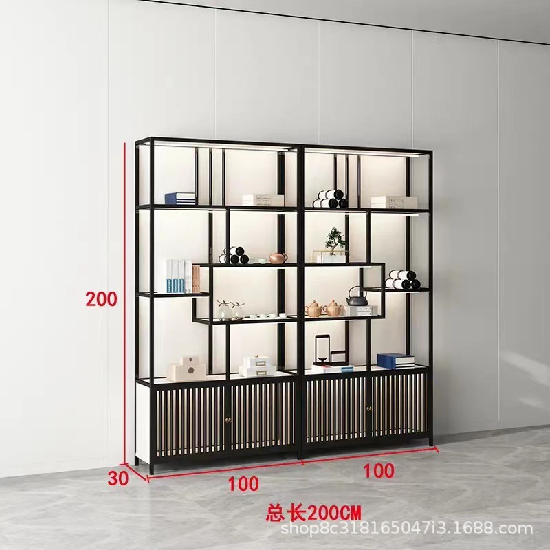 [블랙] 조명포함 200*30*200cm 2개 조합