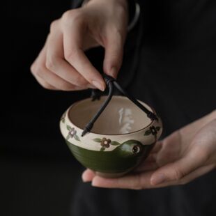 Yeyouzuo Brown Rattan Fair Cup Pure Handmade Filter Ball Hole Household Stoneware Green Tea Bowl Tea Bowl