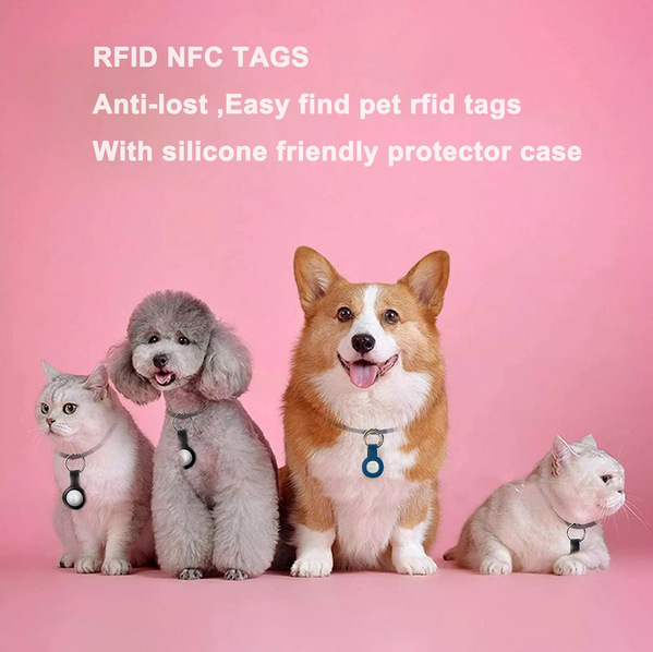 夜光NFC215卡二维码印刷狗牌 宠物防丢NTAG213芯片滴胶狗牌NFC卡