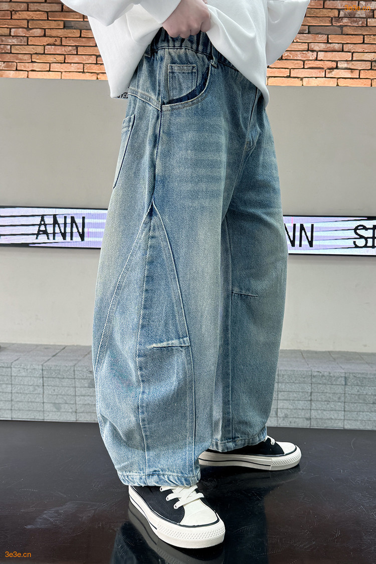 2510 Scimitar Jeans Denim Blue Trousers New Children's Miscellaneous European And American Jeans_voghion.com