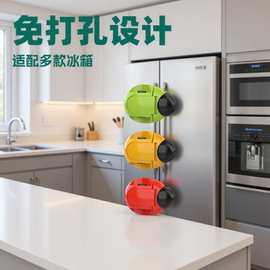 专用免打孔冰箱柜门锁安全锁扣防小孩抽屉锁免打孔防儿童抽屉锁具