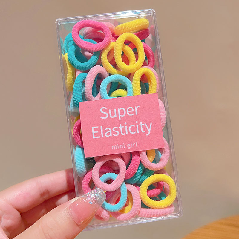 Banda de goma para niños cabeza de corbata femenina chica de alto aspecto no duele el pelo trenza de bebé cabeza cuerda chica Cola de Caballo banda de goma anillo de goma