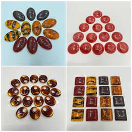 鞋材辅料 树脂椭圆形仿石头 适用于女鞋高跟鞋凉鞋装饰 包包点缀