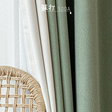 ✅批发套色窗帘遮光2022年新款轻奢现代简约卧室海宁许村浙江