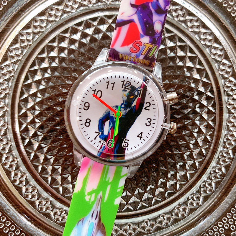 Aisha Niña de dibujos animados impreso reloj de cuarzo luminoso 2023 reloj para niños lindos al por mayor de suministro transfronterizo