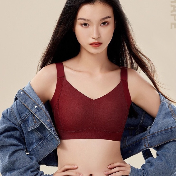 K003 # Large Breasts Appear Smaller, Adjustable Underwear, Lifting, Anti-Sagging, Comfortable, Thin Fixed Cup Bra