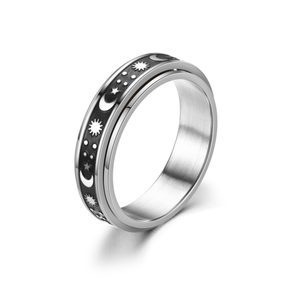 Geometric Pattern 1 Piece Fashion Geometric Stainless Steel Plating Unisex Rings