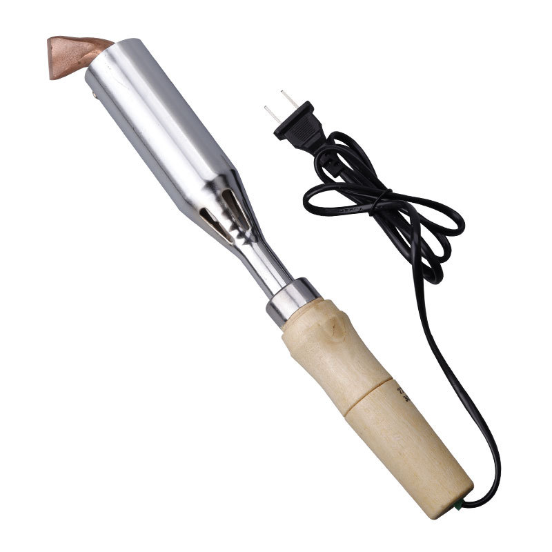 Linyi hardware mango de madera AC larga vida punta curva soldador eléctrico 150W externo caliente soldador eléctrico