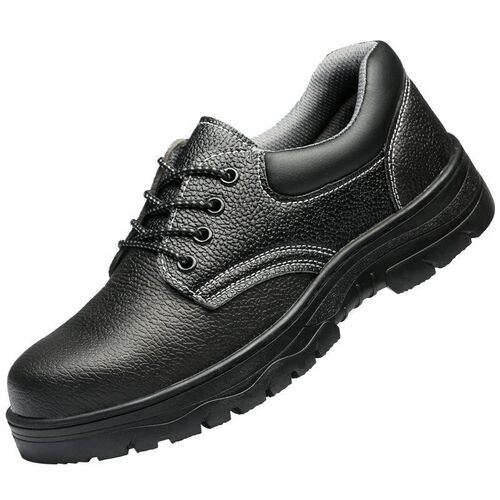 Work safety shoes for men with steel toe cap, anti-puncture, breathable, lightweight, wear-resistant, safe, construction site protective shoes manufacturer