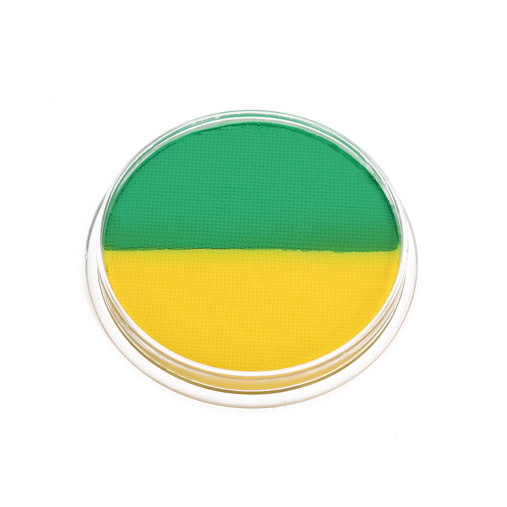 30g de gran capacidad doble color pigmento de pintura corporal soluble en agua para niños pintura facial maquillaje festivo