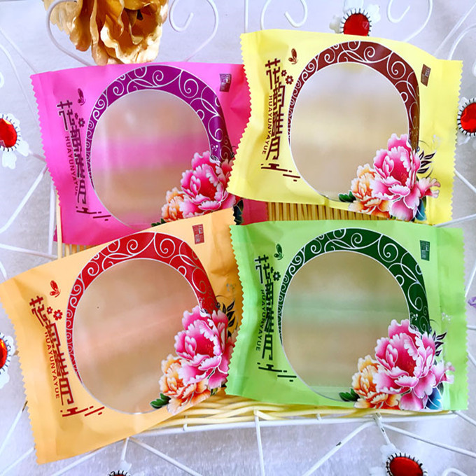 花韵雅月饼袋中秋月饼包装袋冰皮月饼袋子哑光雅月饼内袋100个